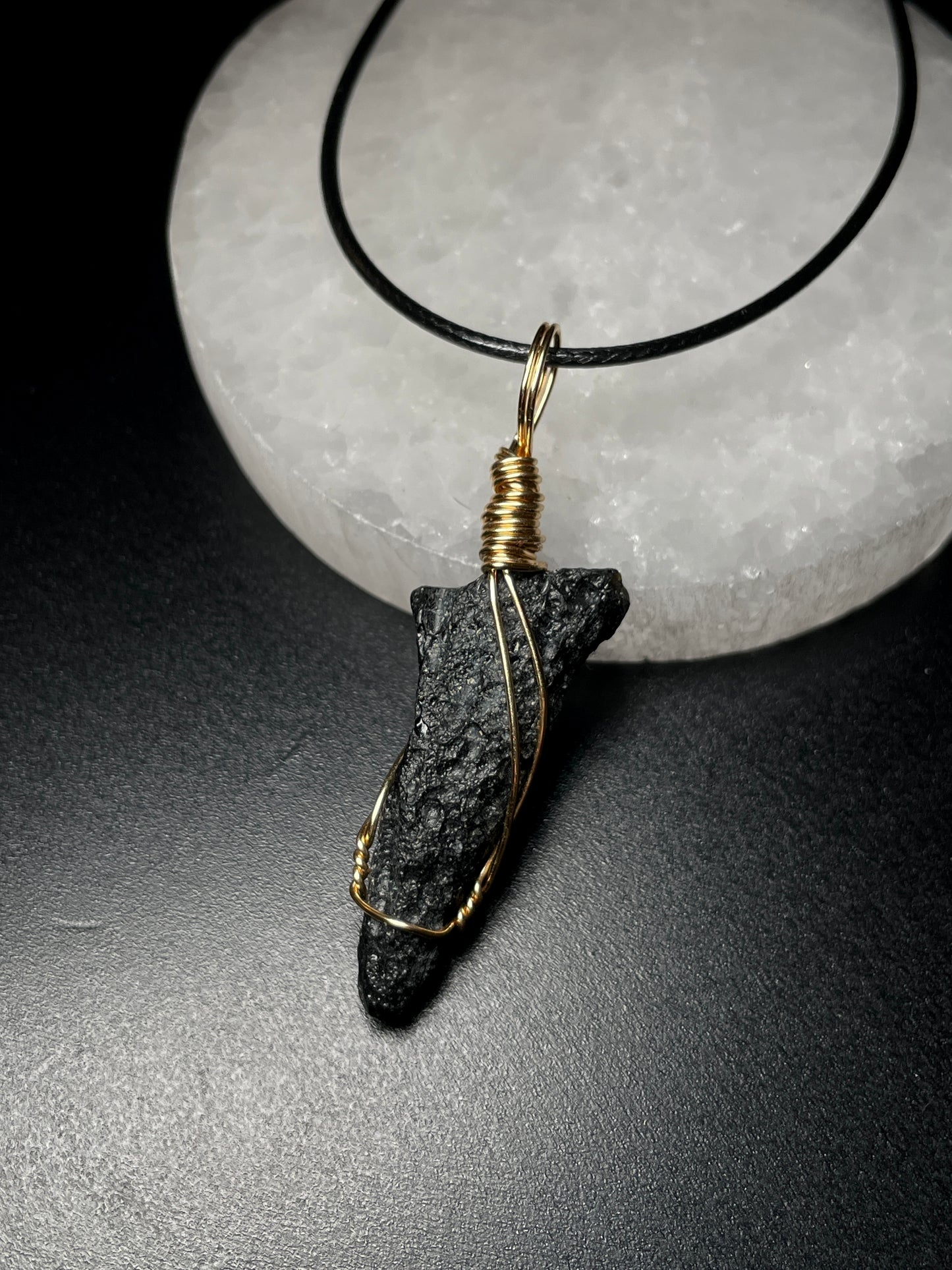 Tektite pendant