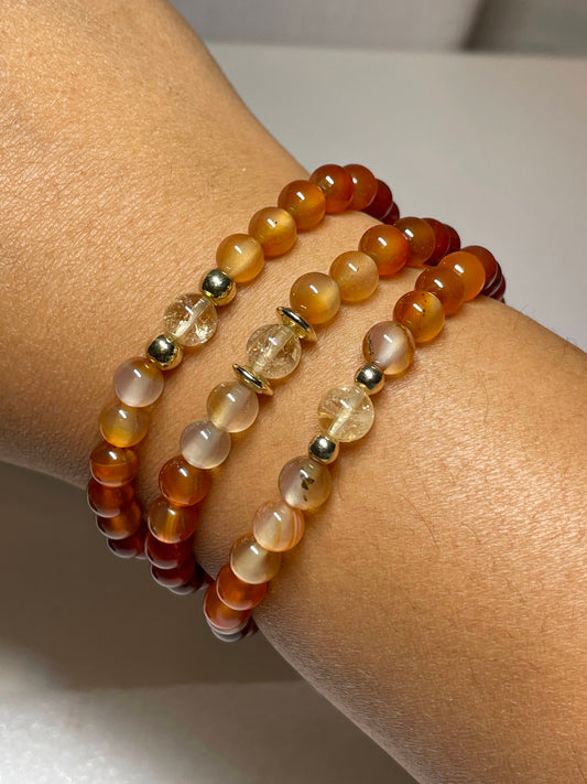 Carnelian bracelets