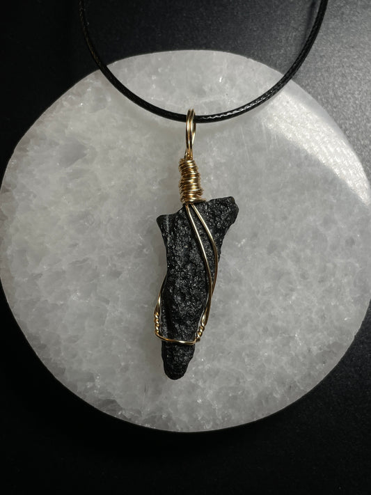 Tektite pendant