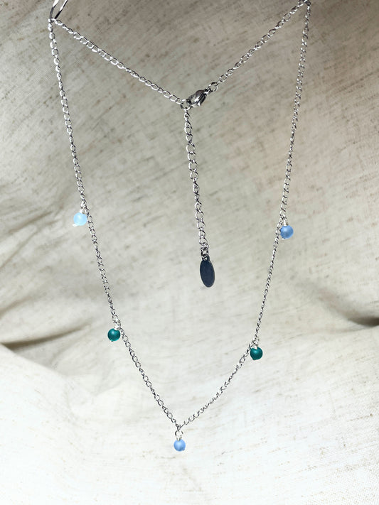 Dainty sea glass necklace