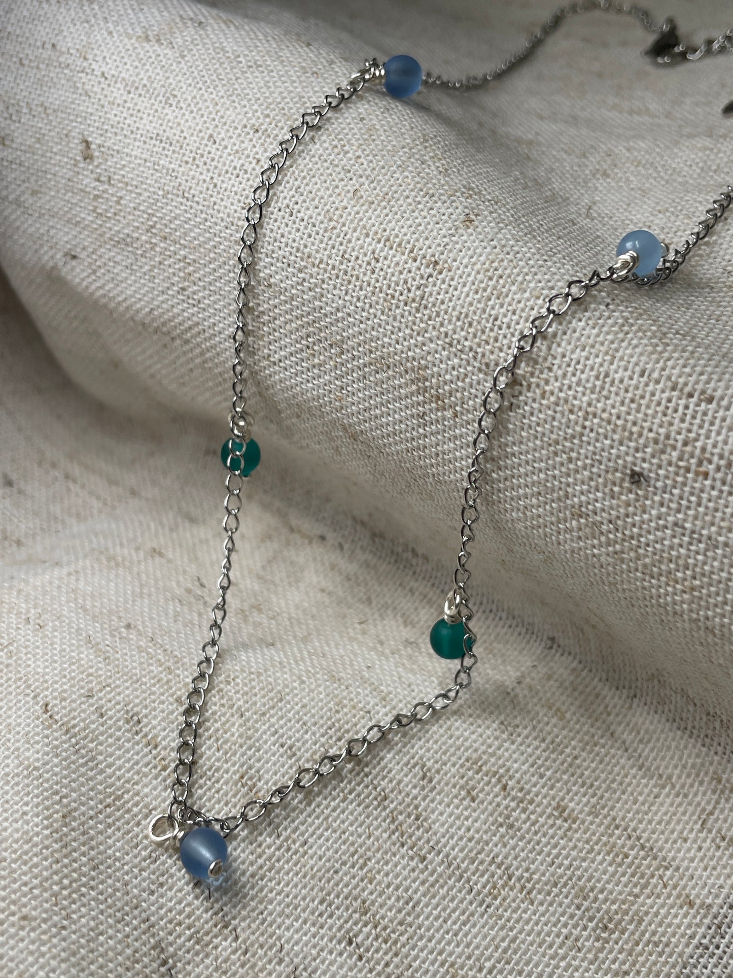 Dainty sea glass necklace