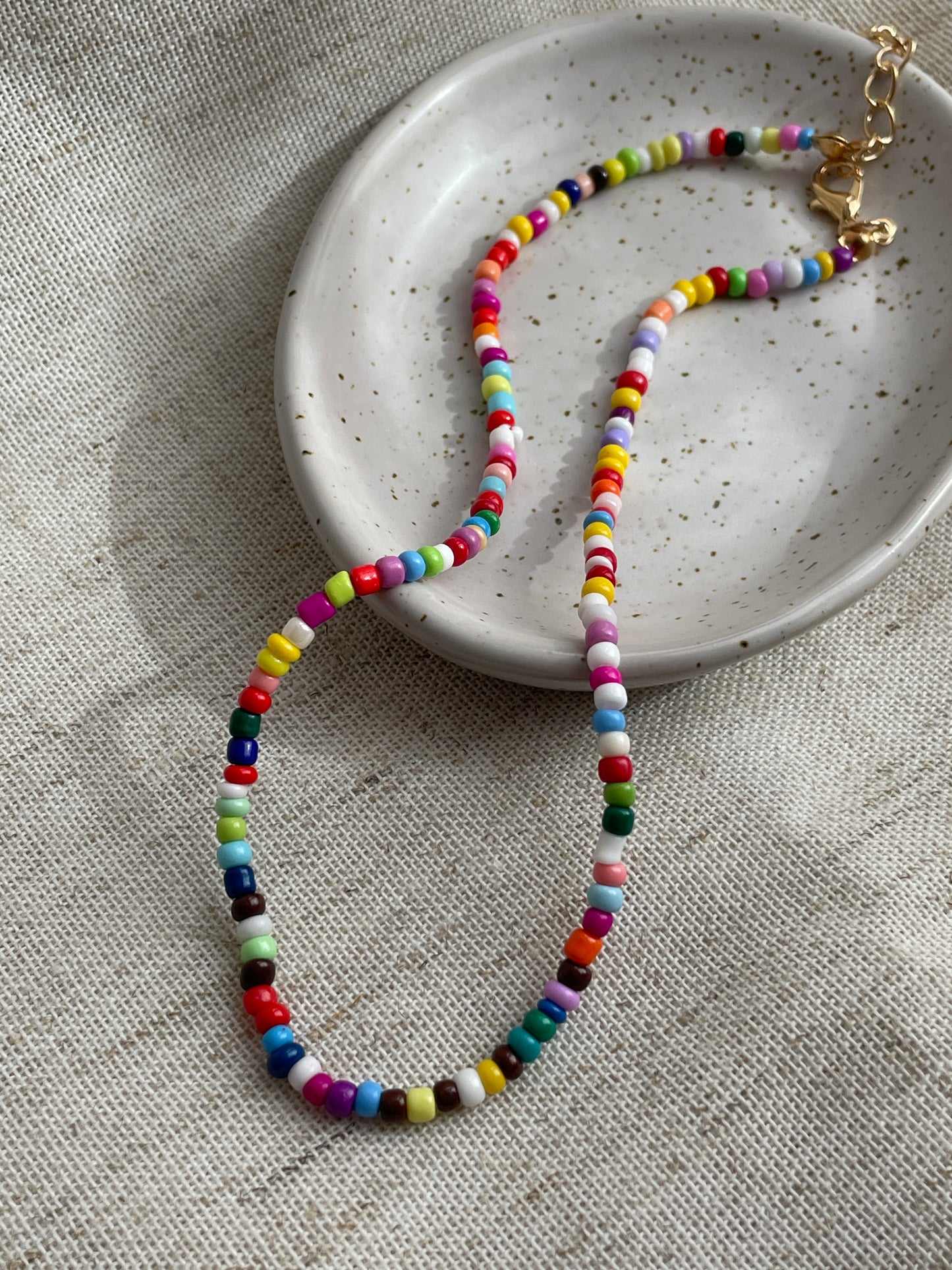 Colorful beaded necklace