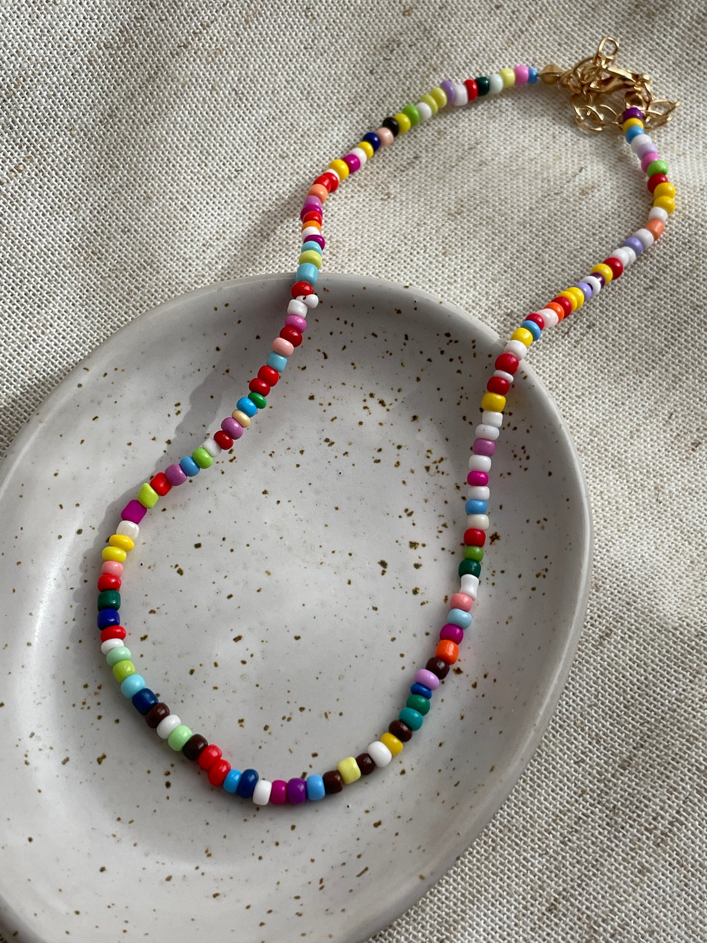 Colorful beaded necklace