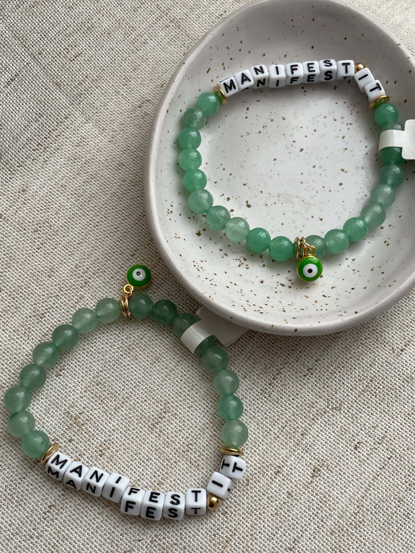 Aventurine & jade positivity bracelets