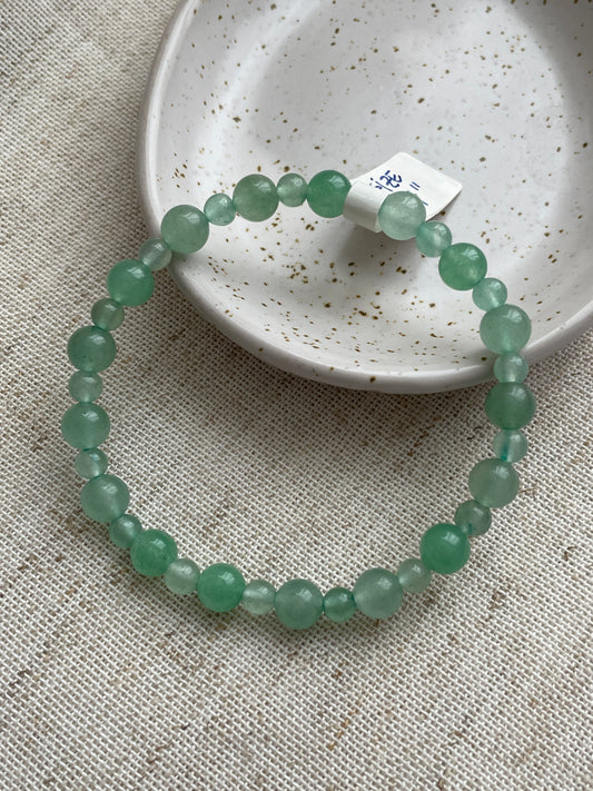 Aventurine & jade bracelets