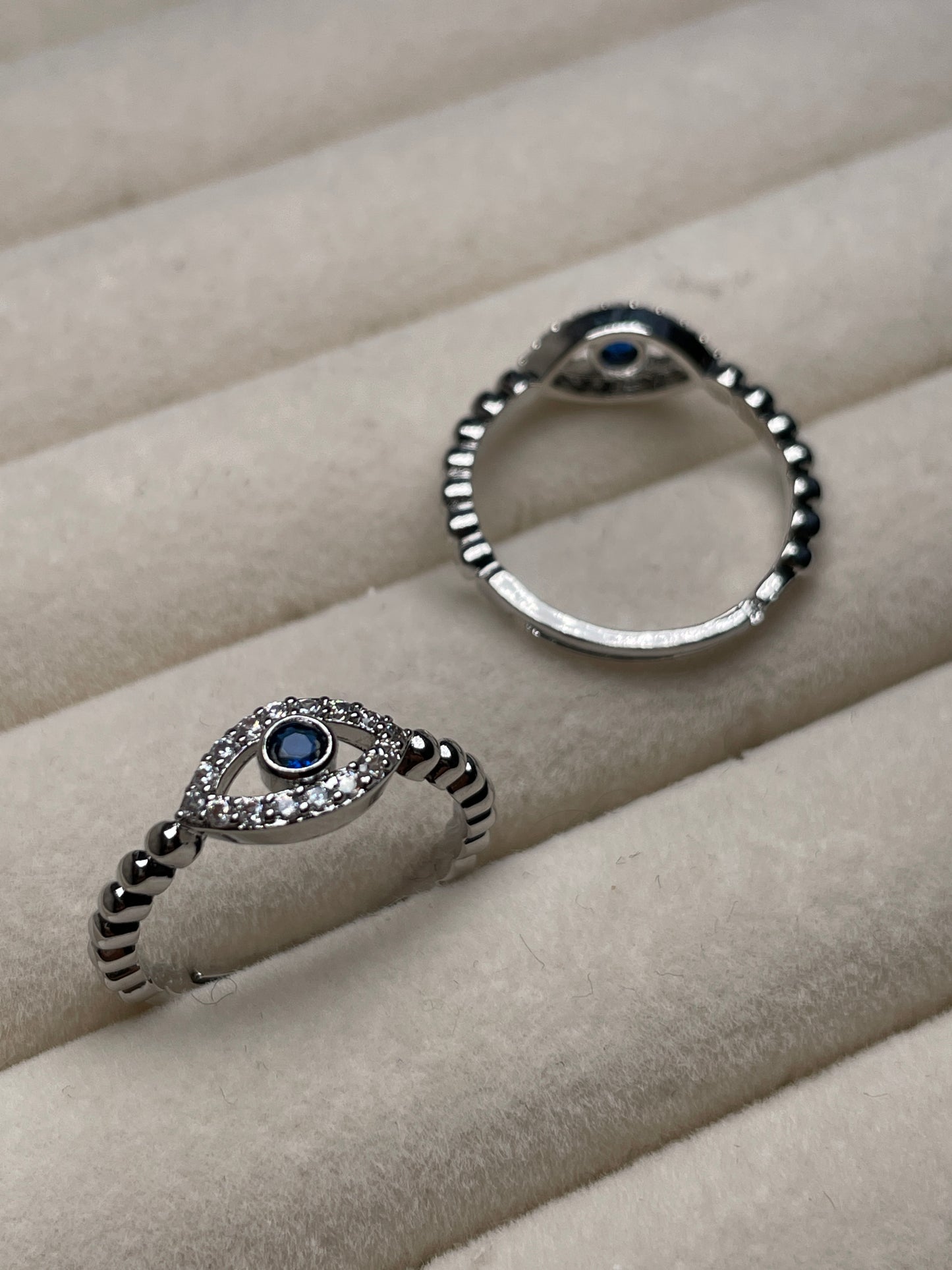 Adjustable Evil Eye rings