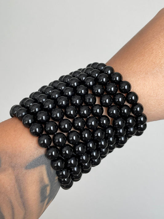 Black obsidian bracelets