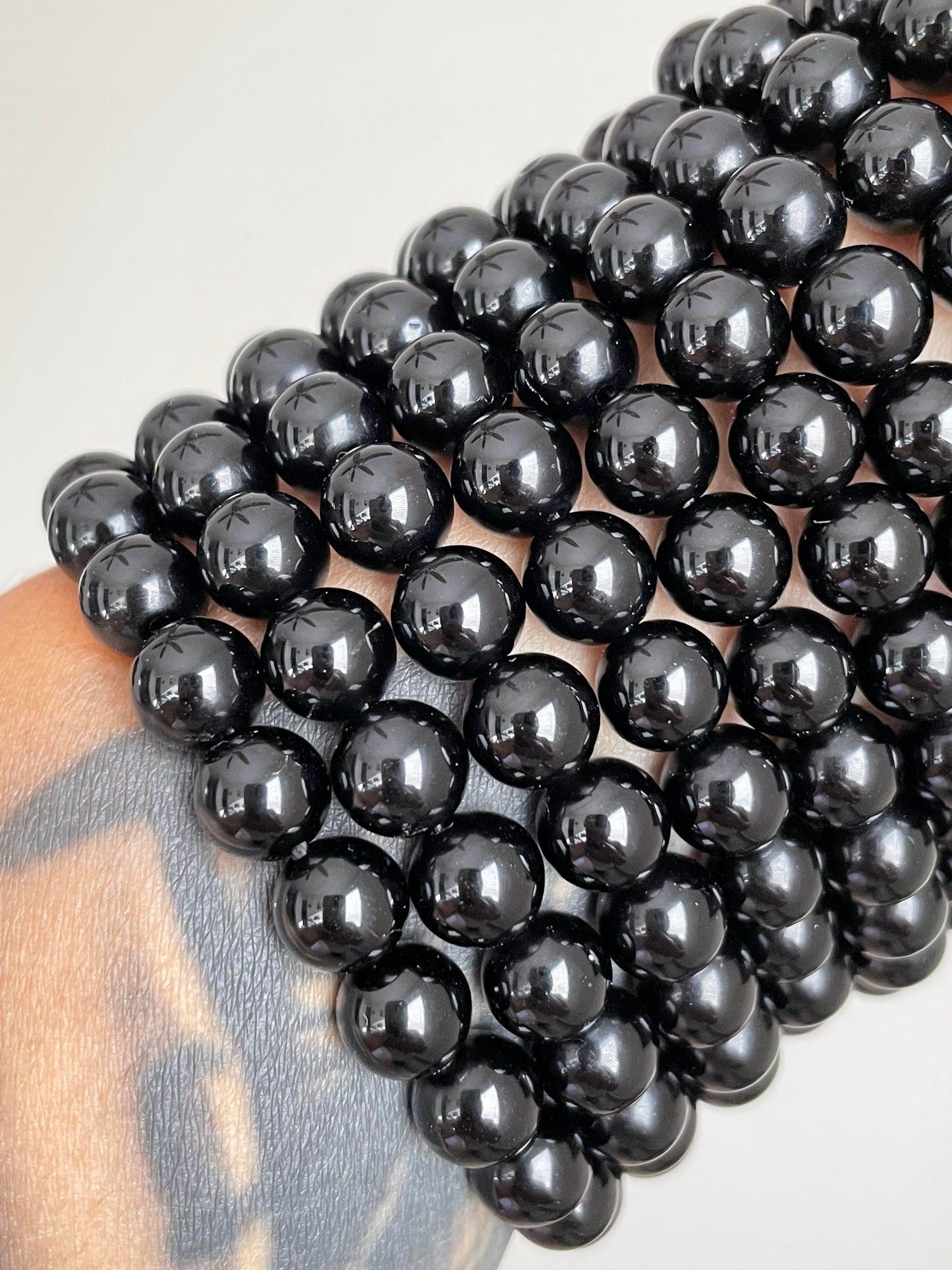 Black obsidian bracelets