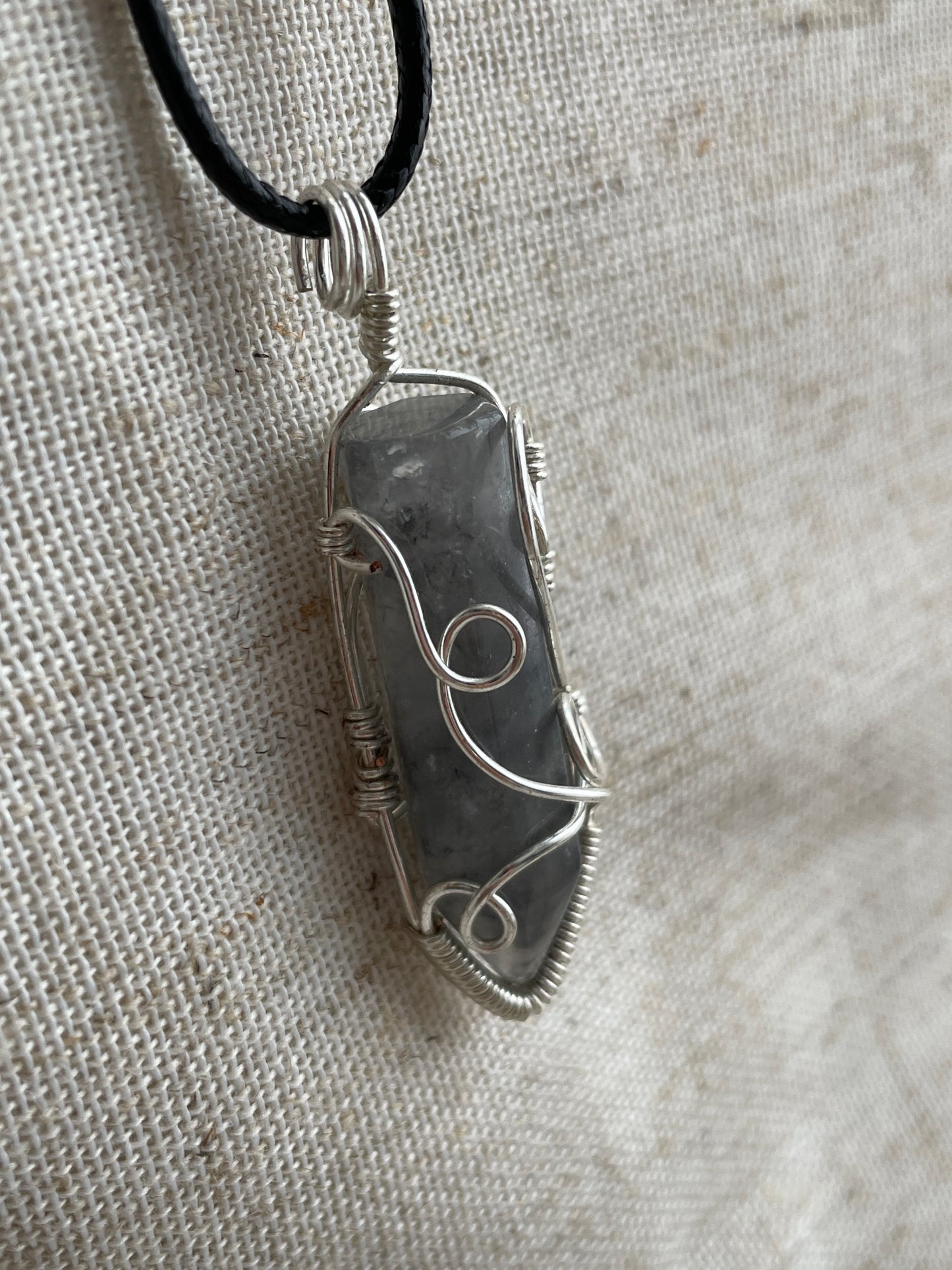 Larvikite pendant (light)