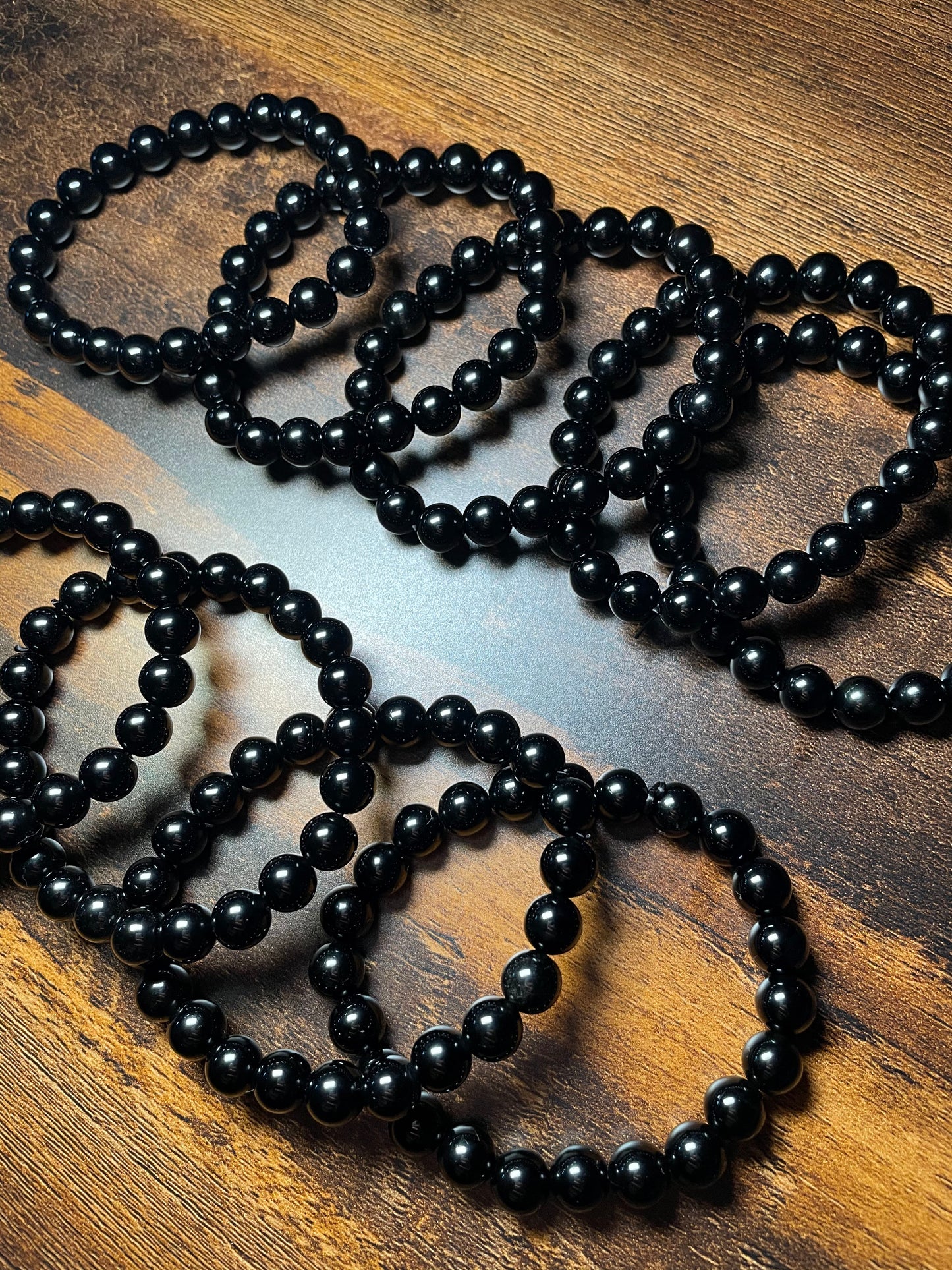 Black obsidian bracelets