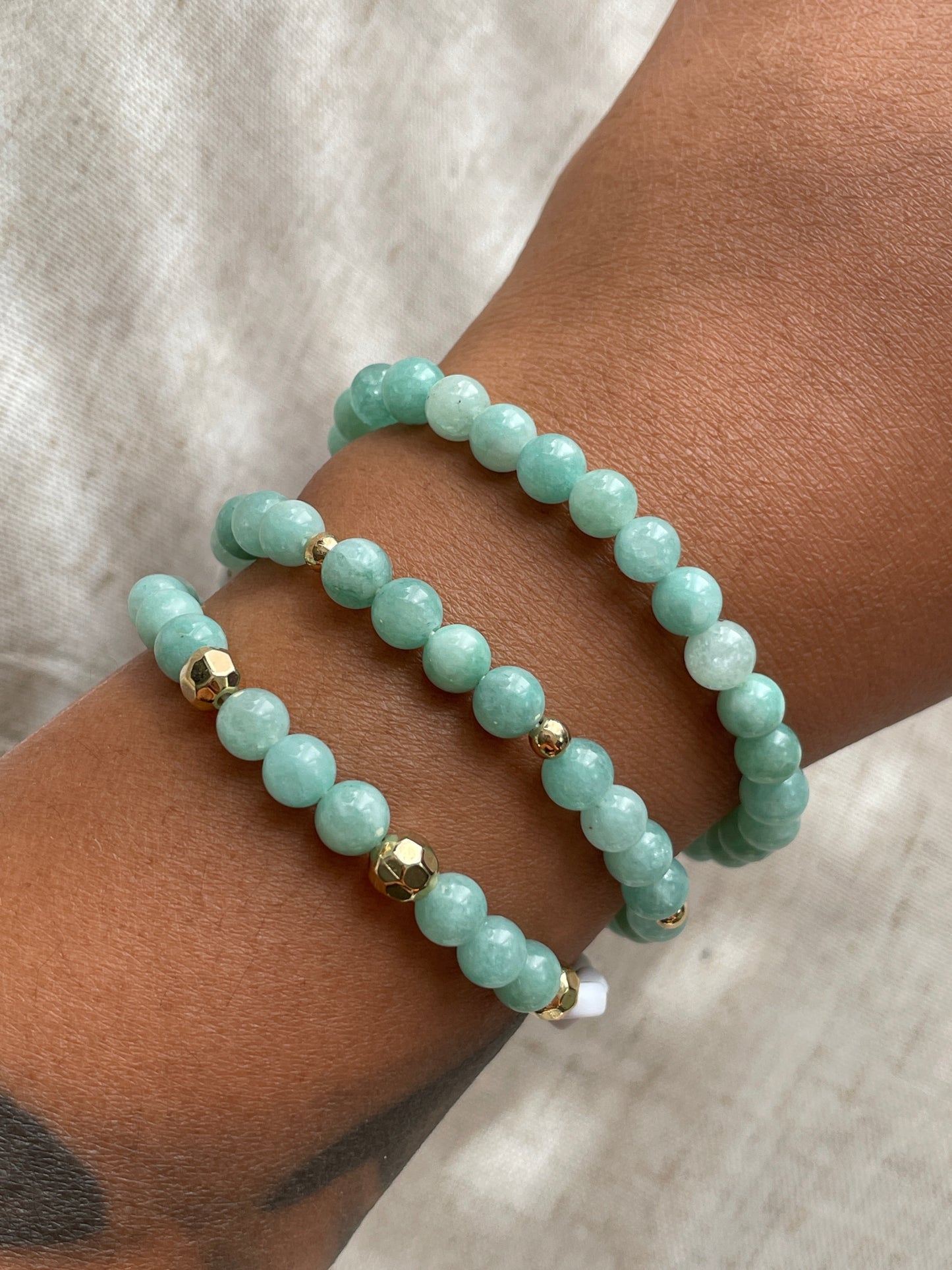 Motivational gemstone bracelets