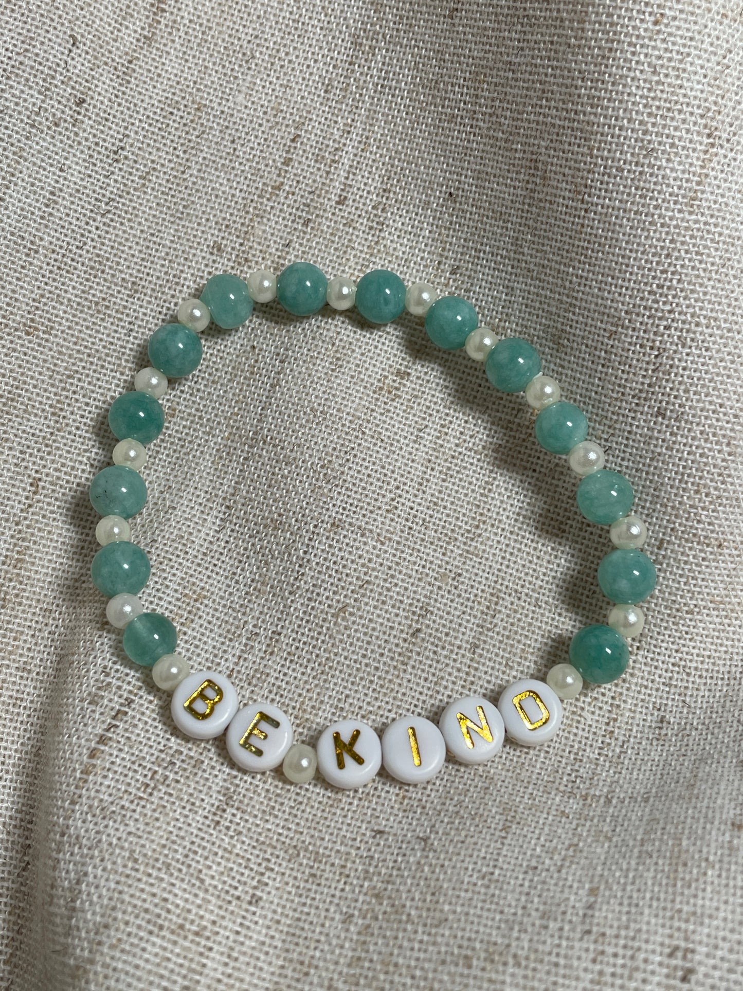 Motivational gemstone bracelets