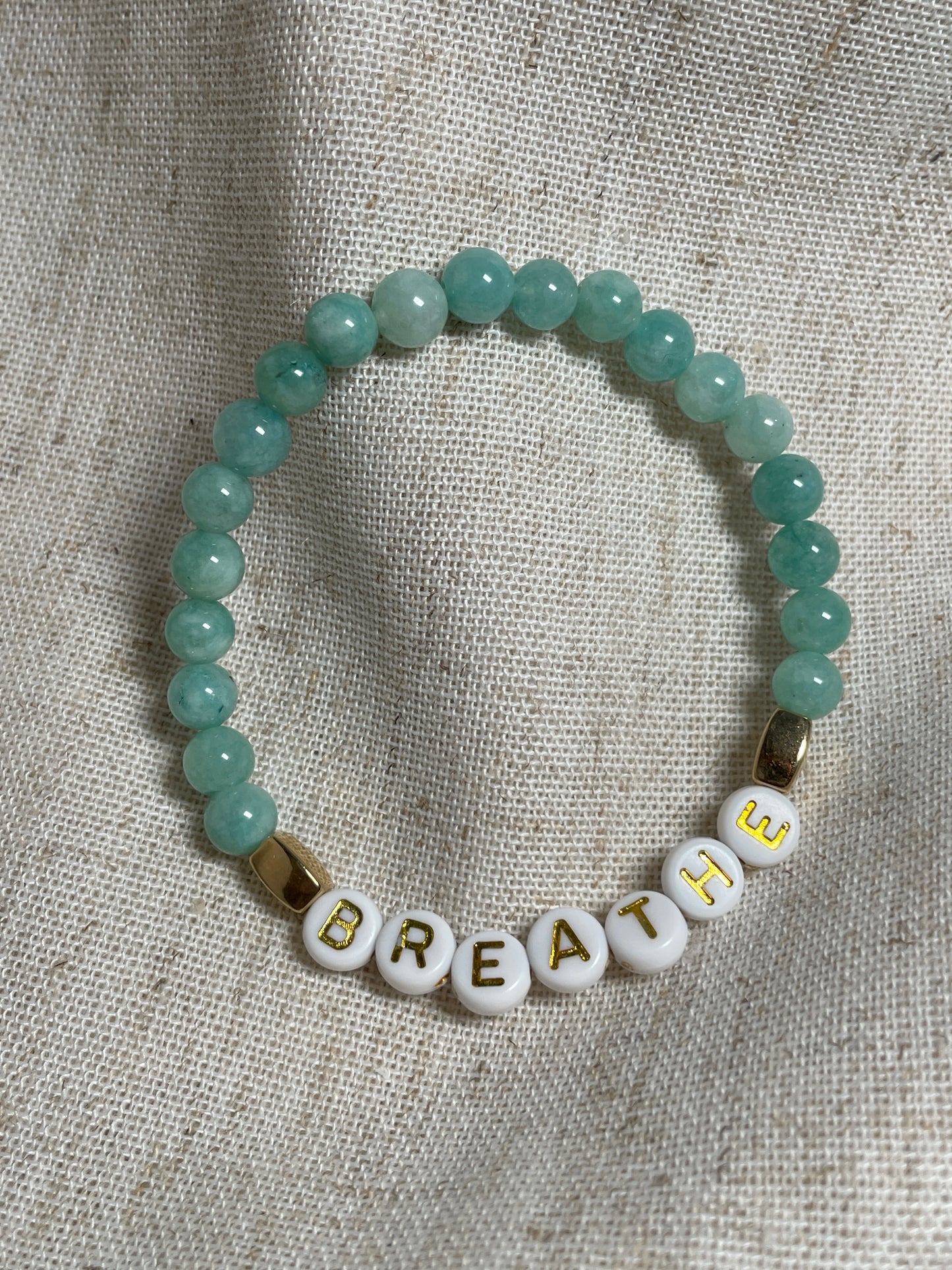 Motivational gemstone bracelets