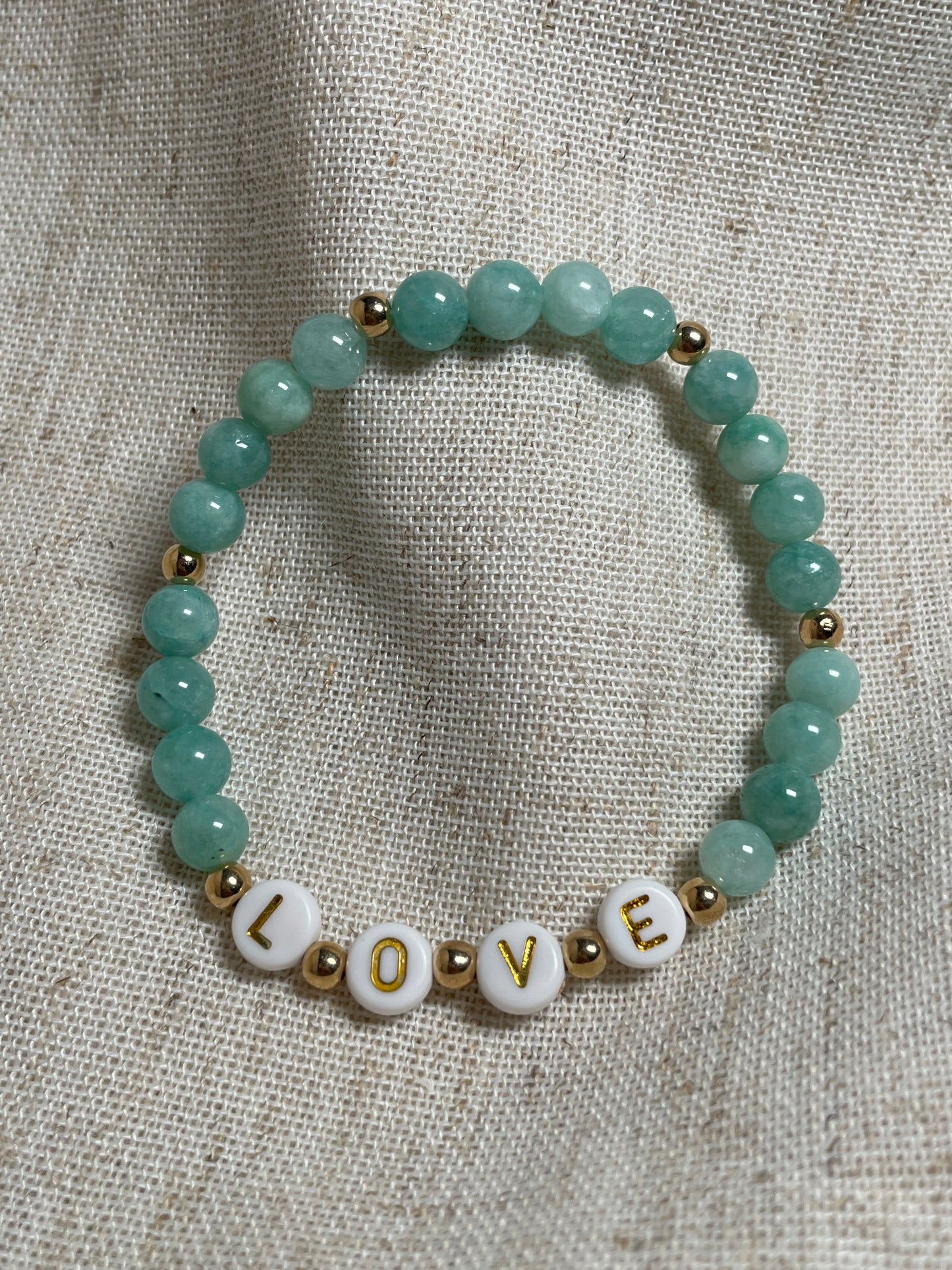 Motivational gemstone bracelets