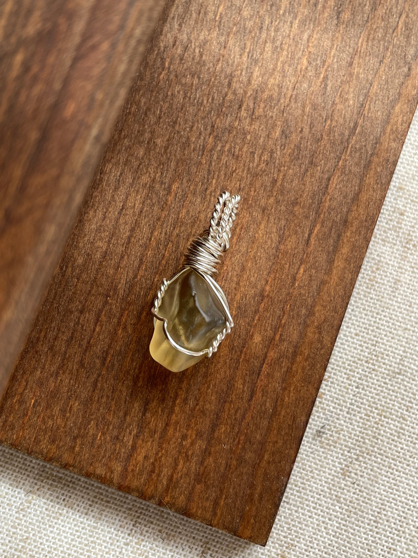 Libyan desert glass pendants