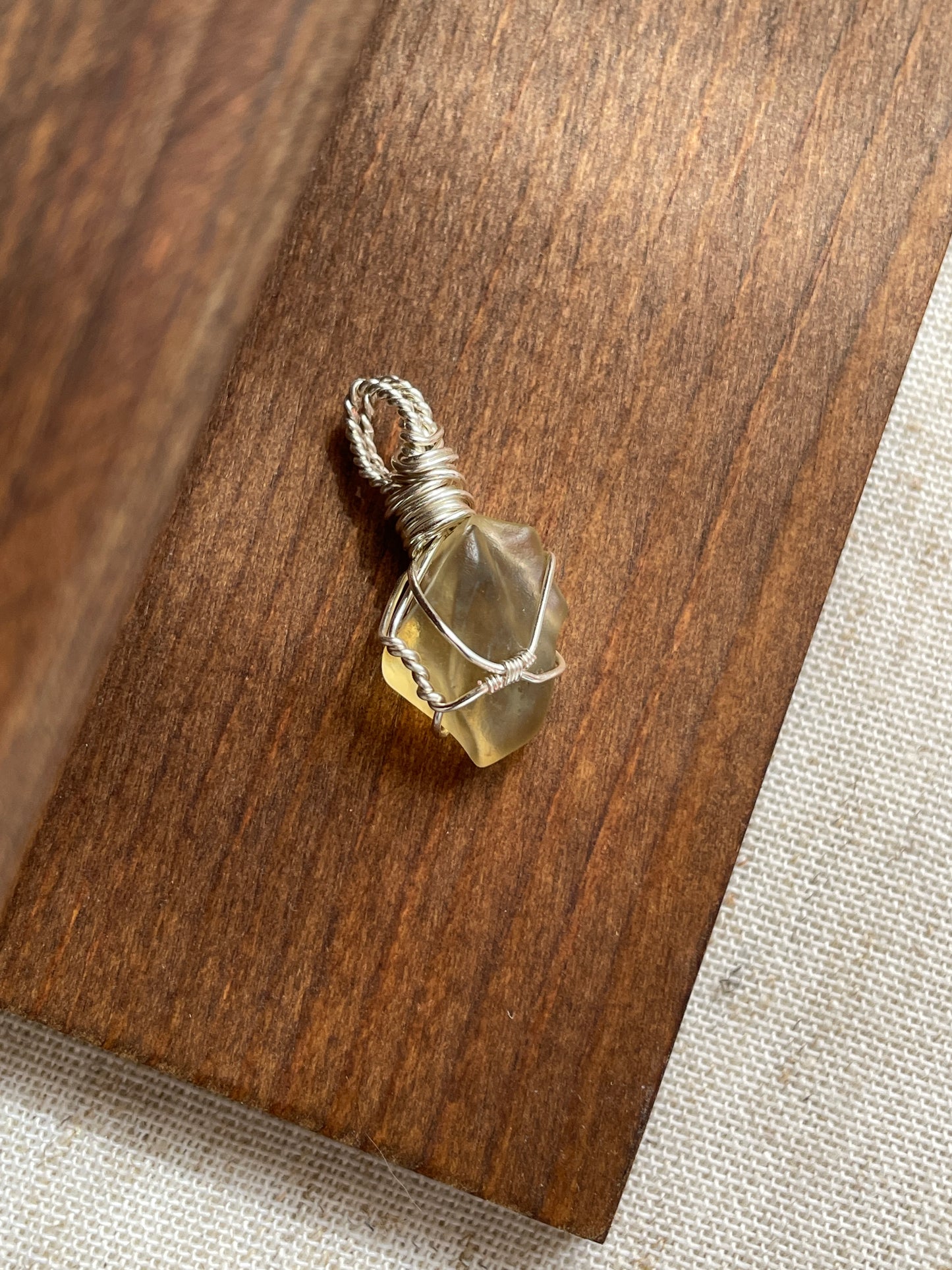 Libyan desert glass pendants