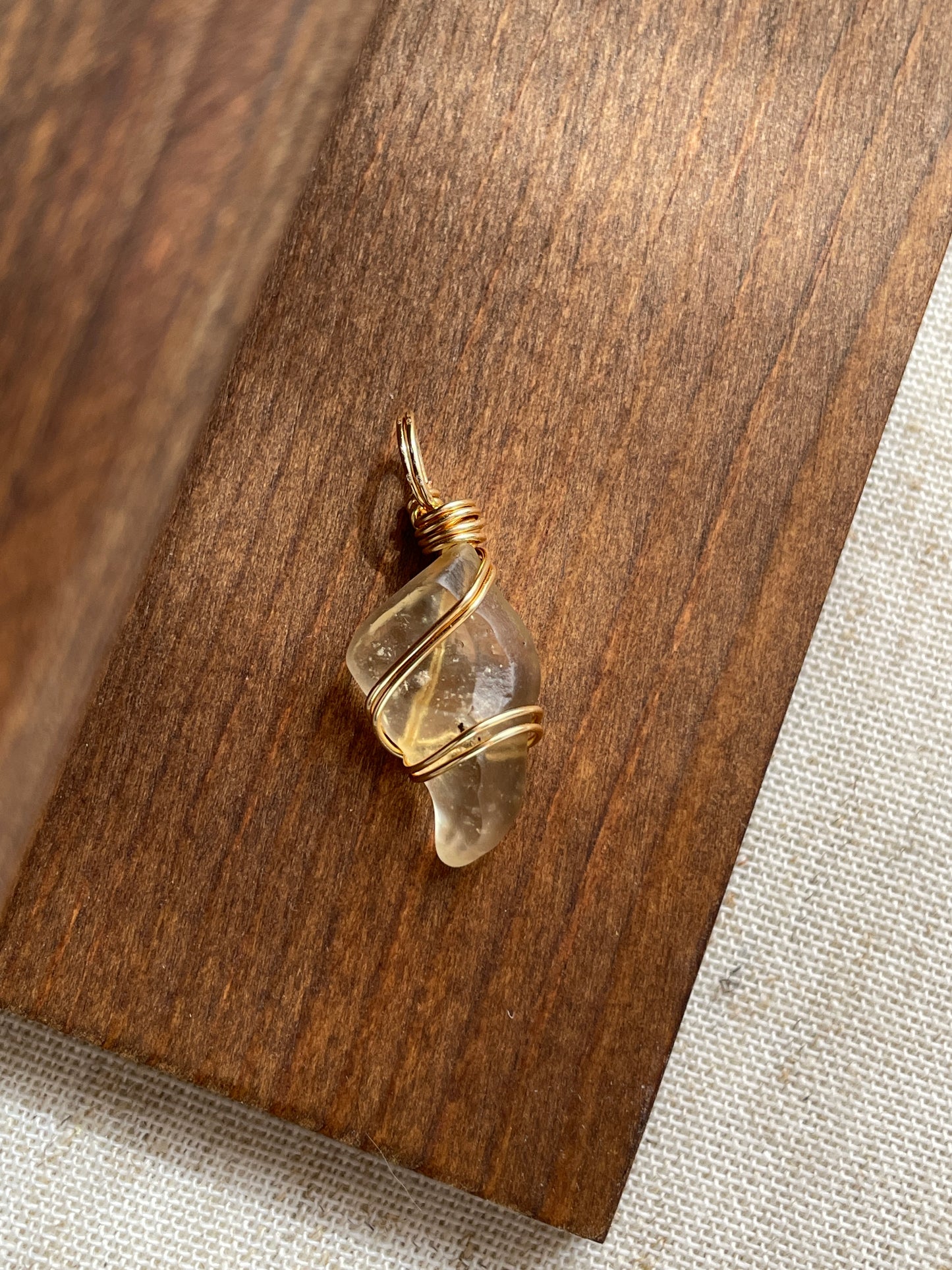 Libyan desert glass pendants