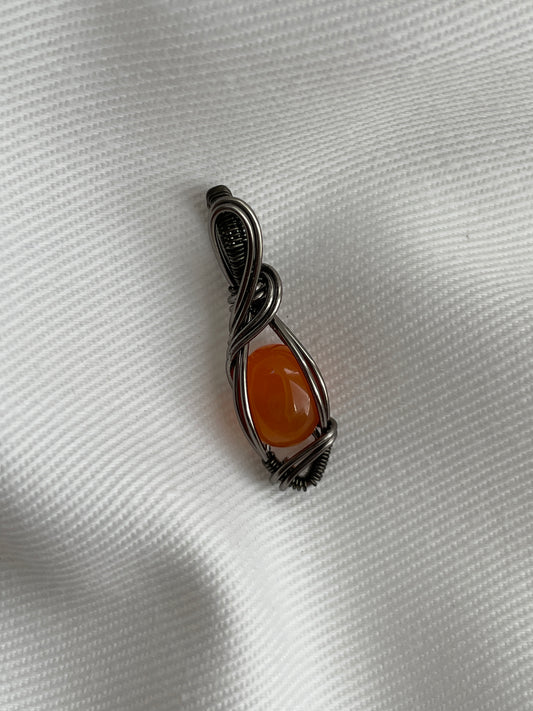 Carnelian mini pendants