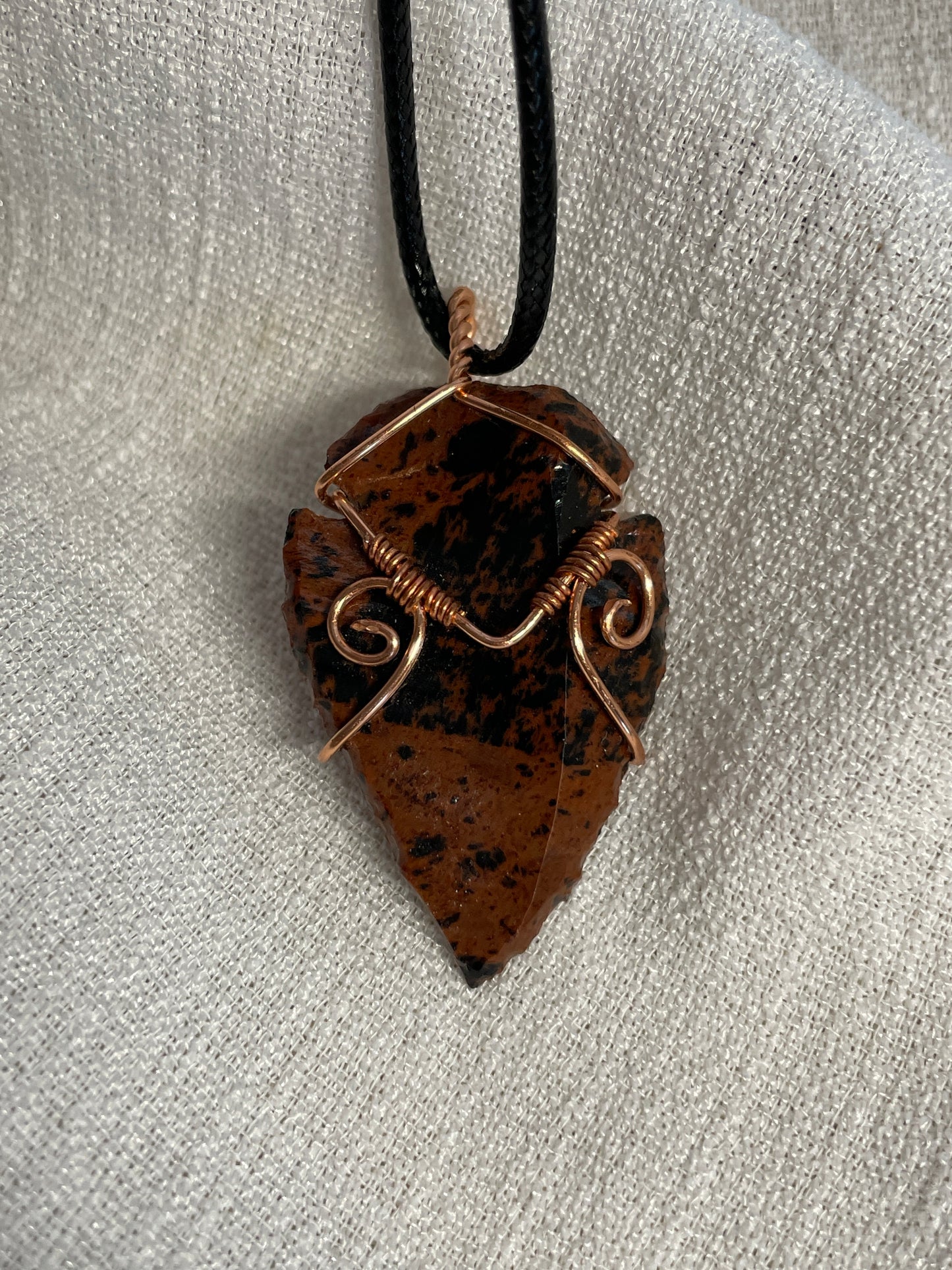 Mahogany obsidian pendants