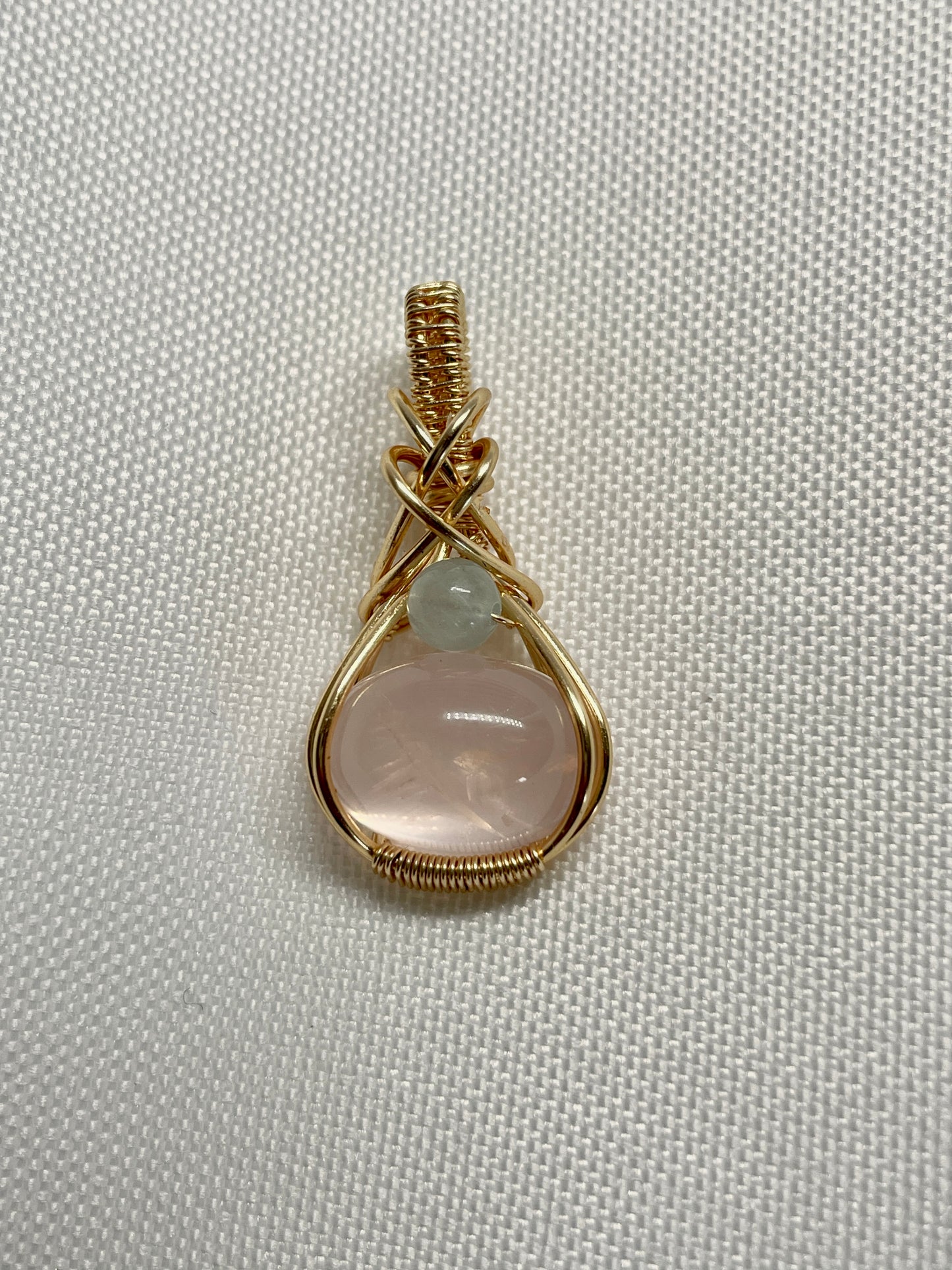 Rose quartz pendants