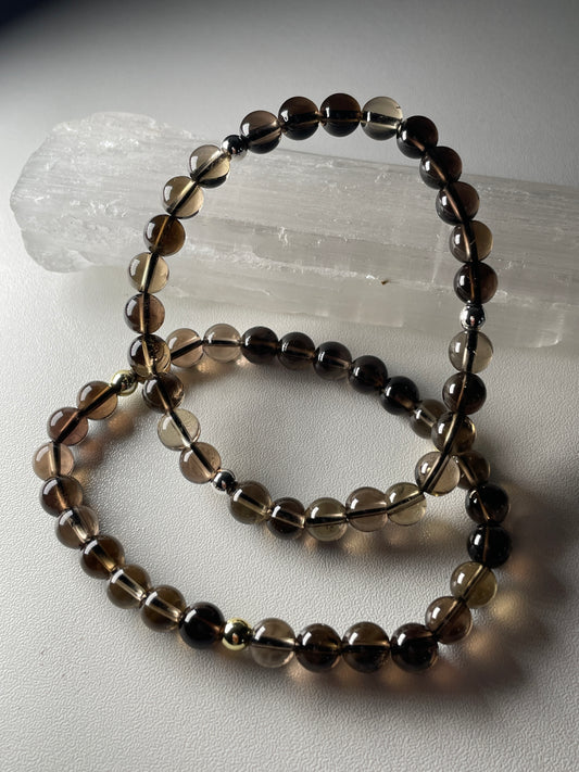 Smoky Quartz gemstone bracelets