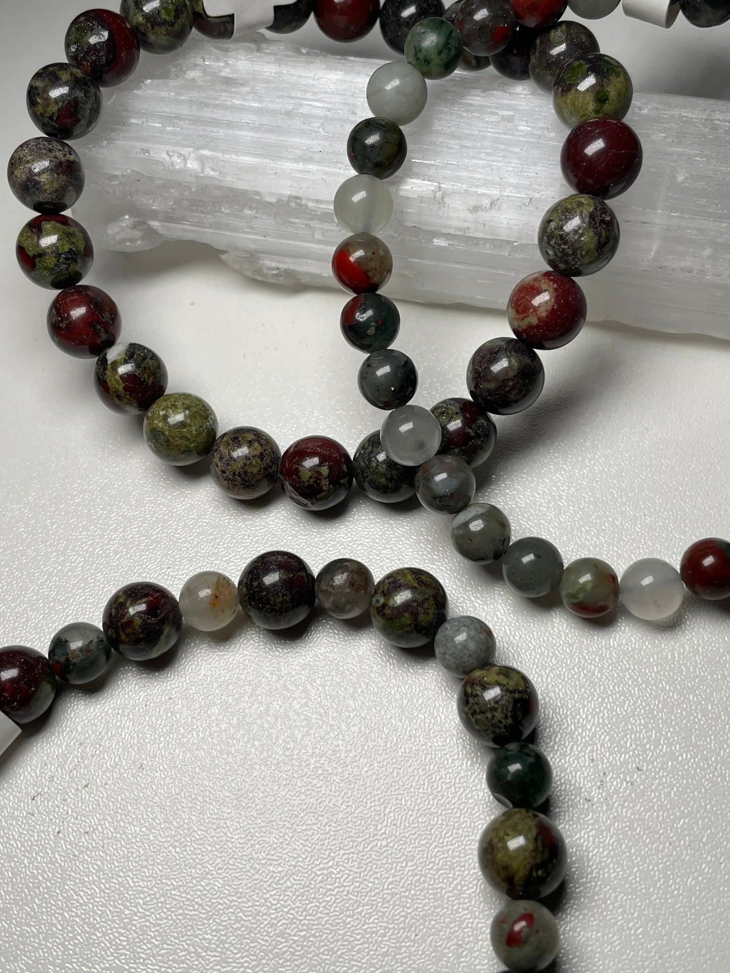 Bloodstone gemstone bracelets