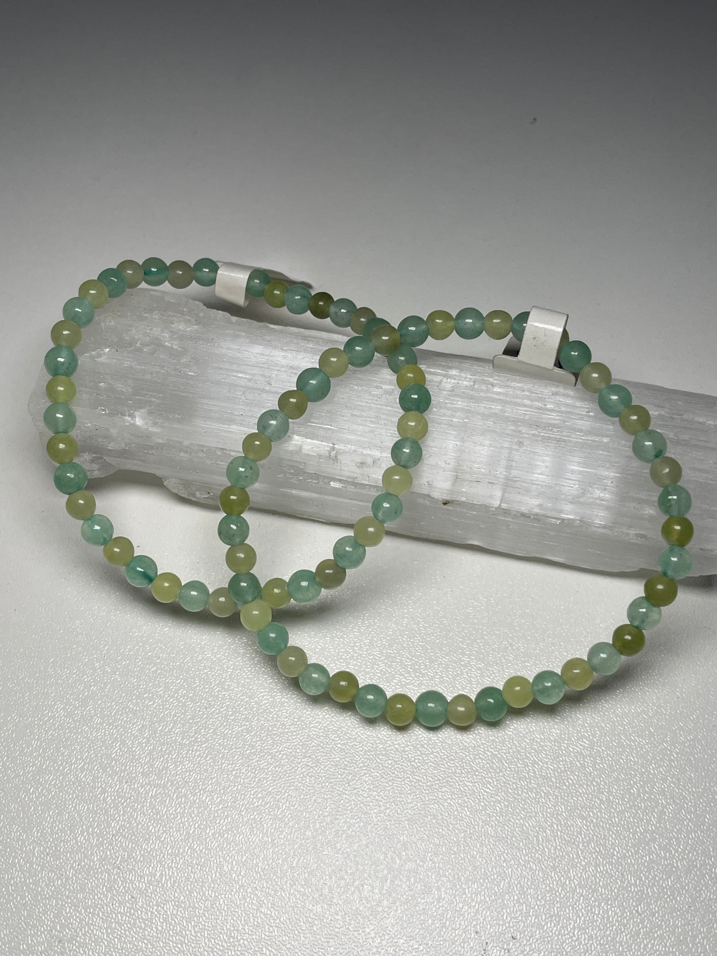 Aventurine & jade bracelets