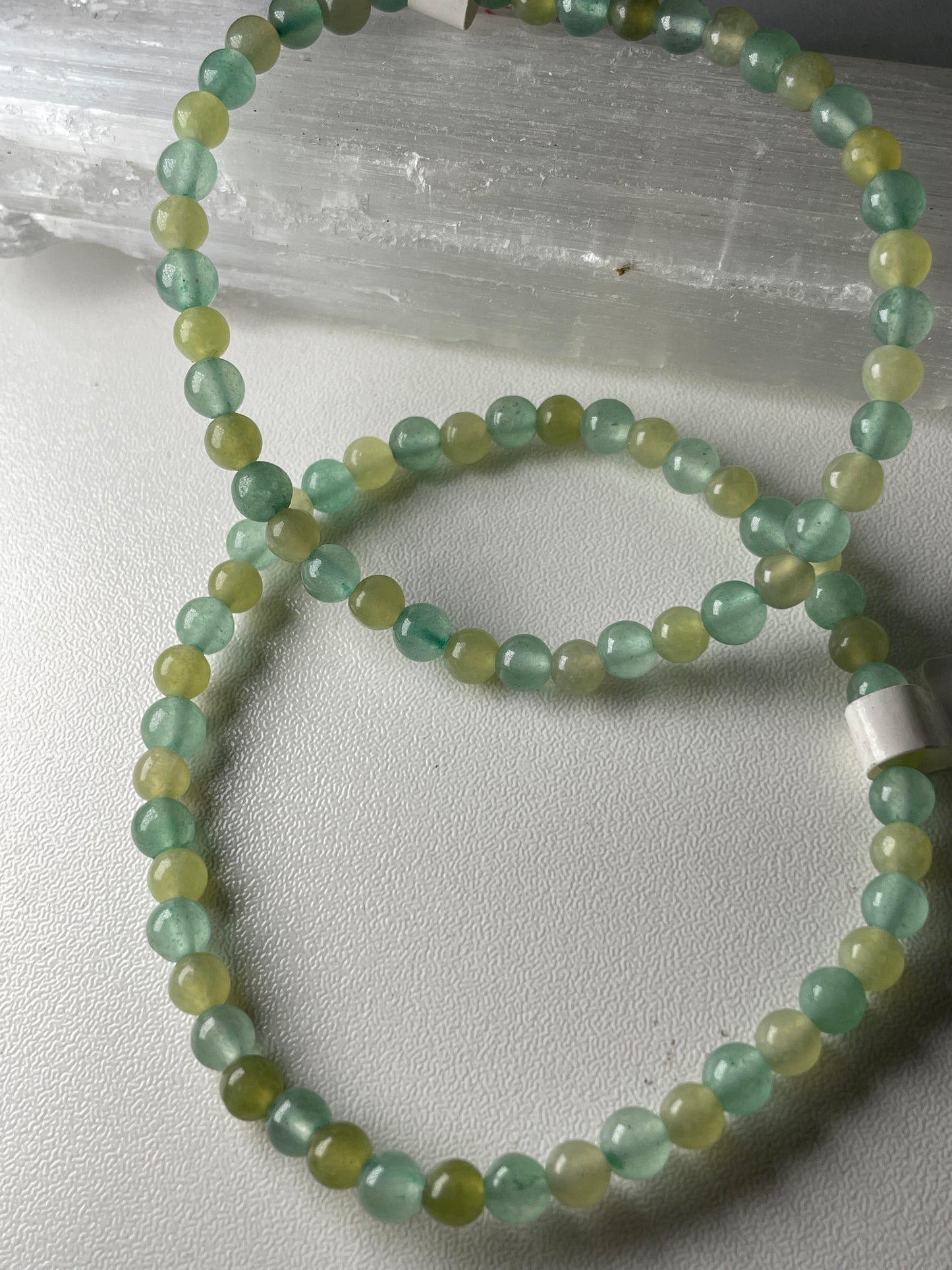 Aventurine & jade bracelets