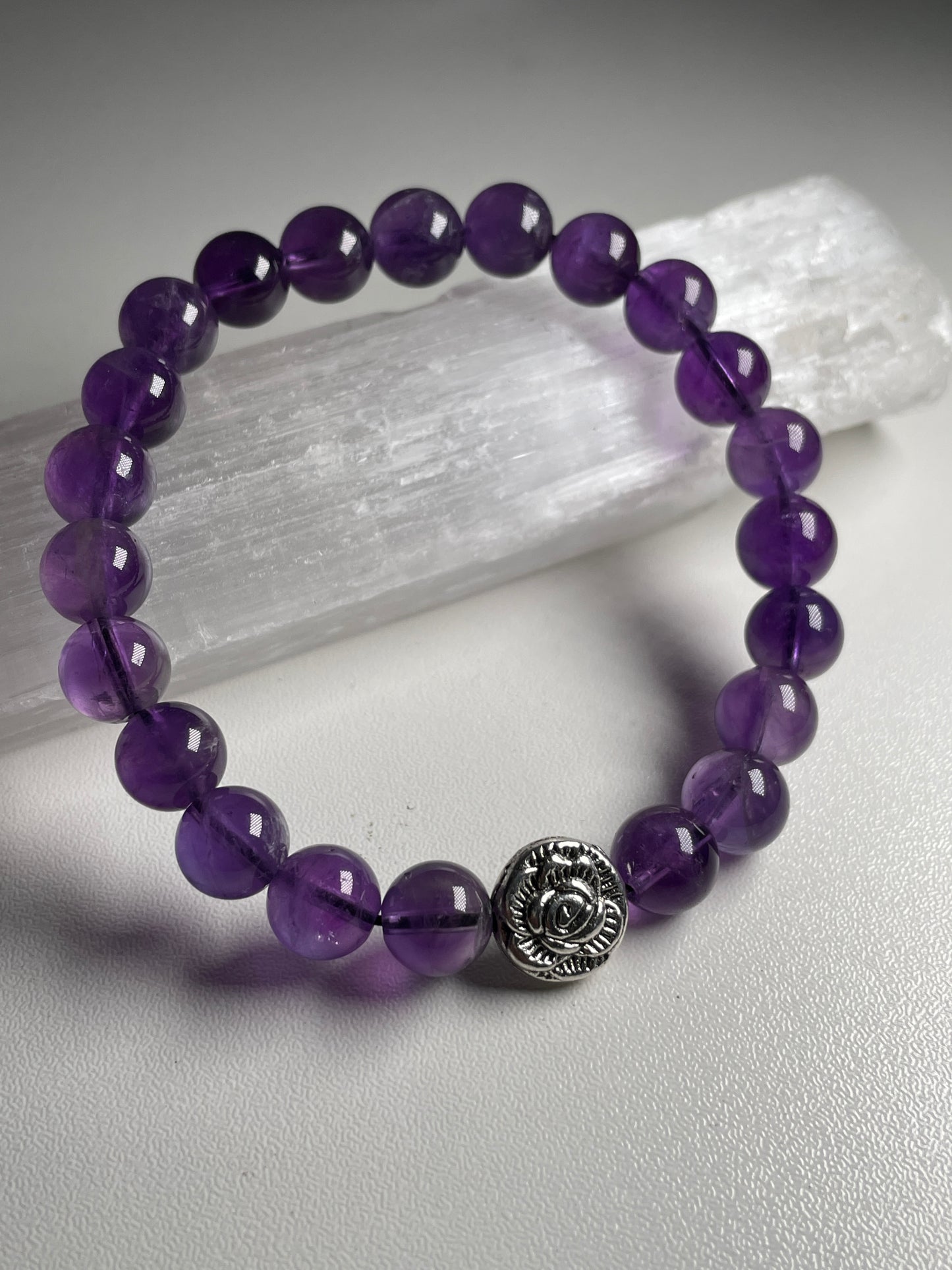 Amethyst (8mm) gemstone bracelets