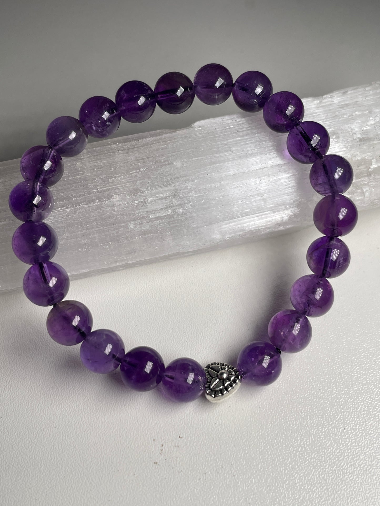 Amethyst (8mm) gemstone bracelets