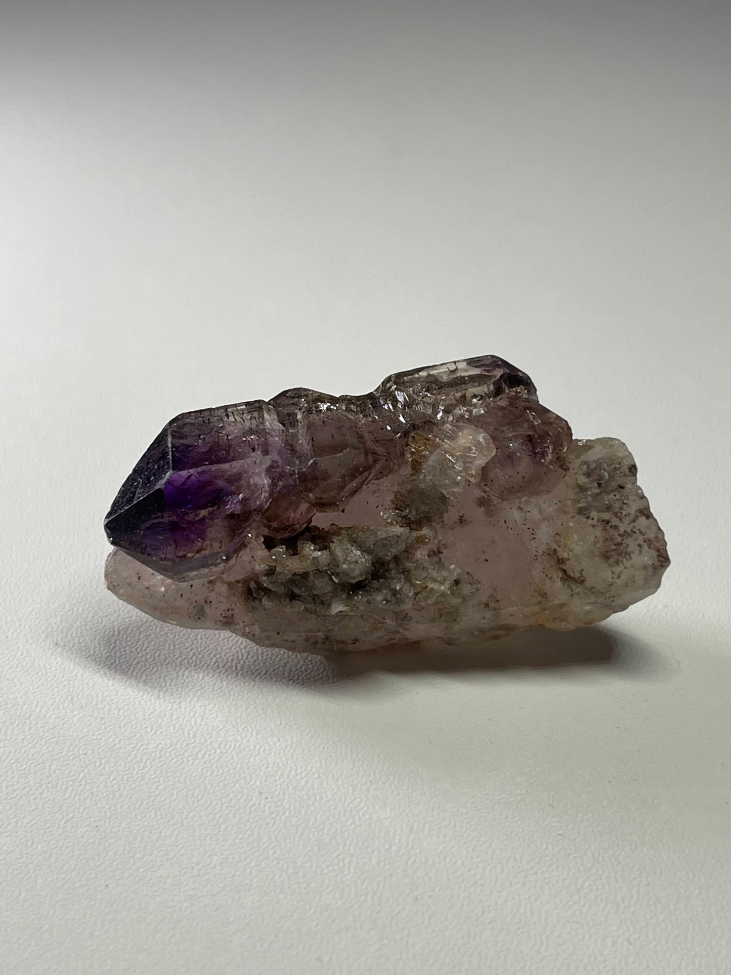 Shangaan amethyst on matrix